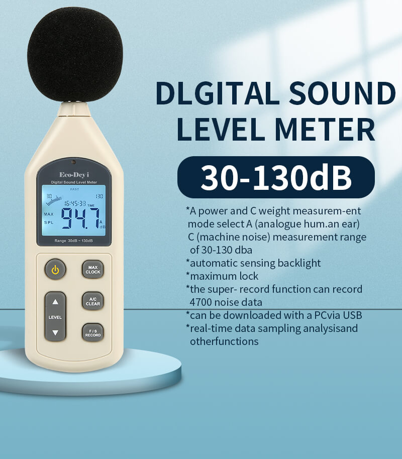 Sound Level Meter Ti Sound Level Meter Led Display App For Classroom TC666 - Deyi Tech